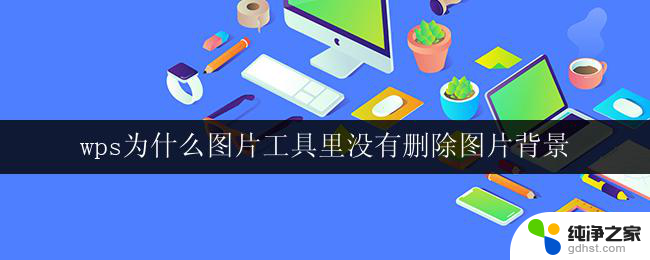 wps为什么图片工具里没有删除图片背景