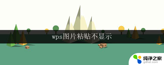 wps图片粘贴不显示