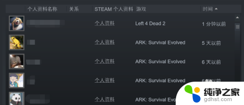 steam查看最近游戏玩家