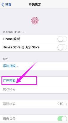 苹果在哪设置锁屏密码
